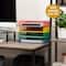 Mind Reader Stackable Paper Tray, Classroom Organizer, File Storage, Teachers, Metal Mesh, 4 Pcs., Multi-Colored
